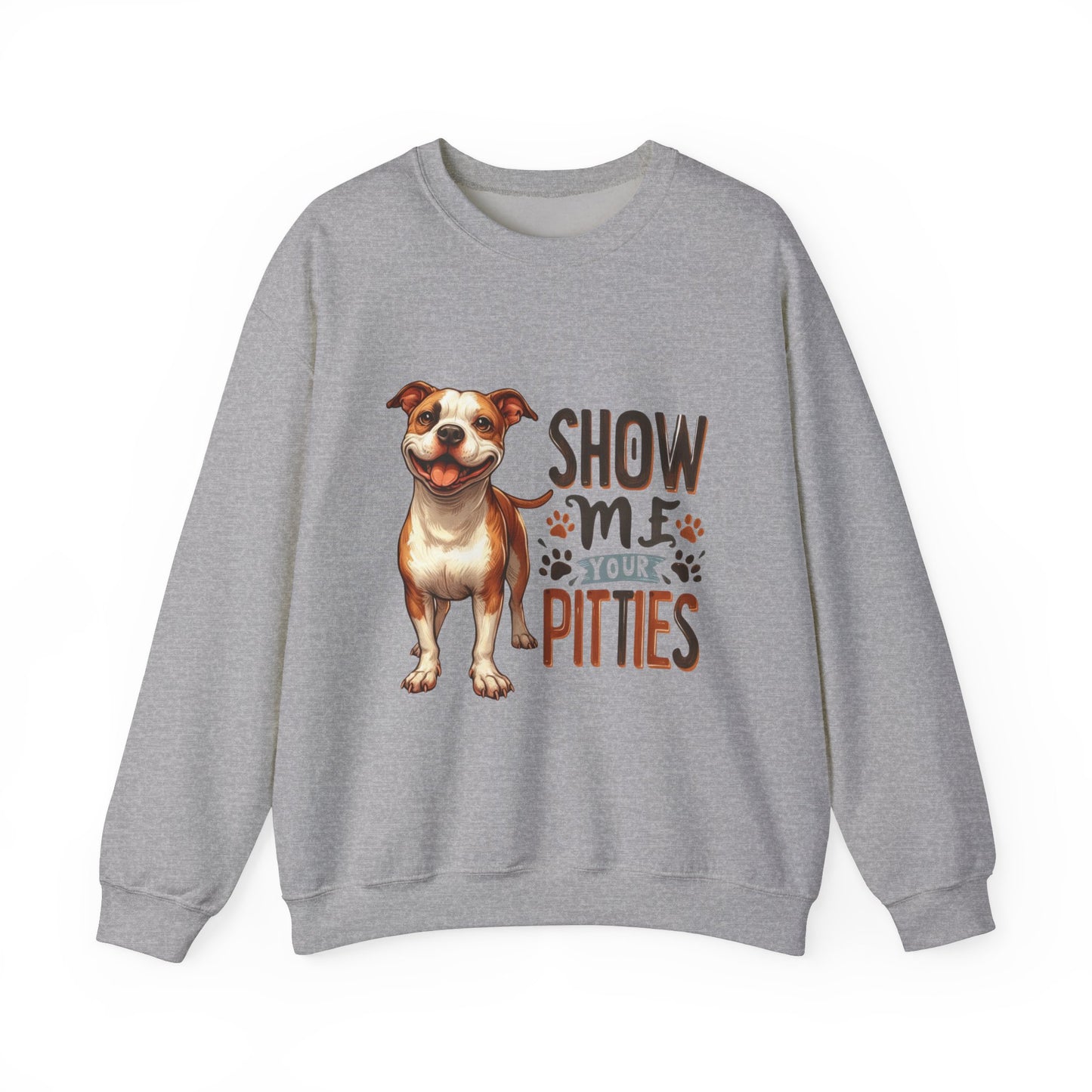 Show Me Your Pitties Pitbull Funny Dog Sweatshirt