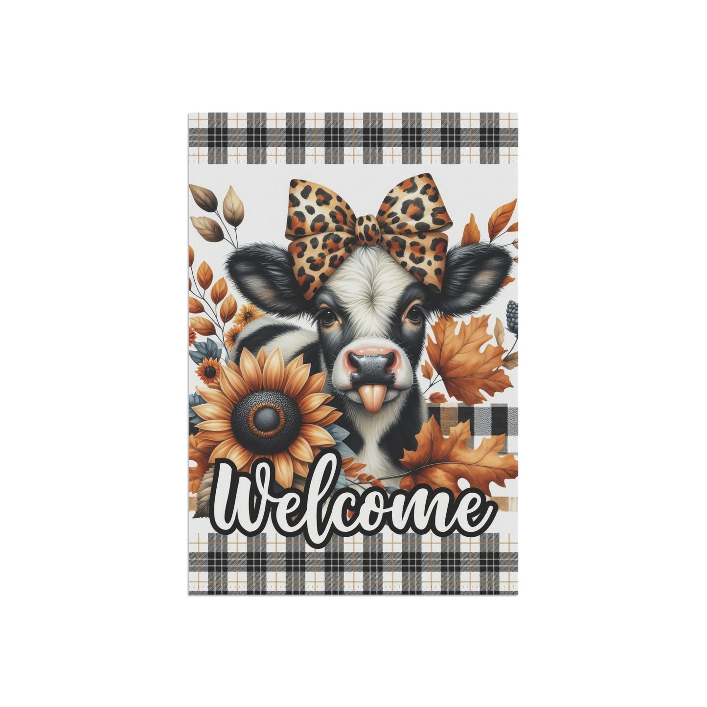 Cow Fall Garden & House Banner - Style 3