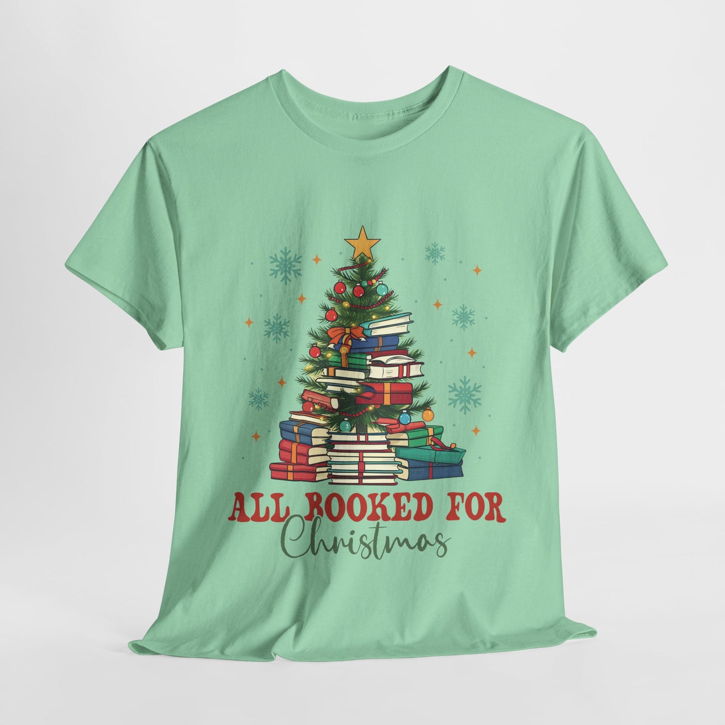 All Booked For Christmas Heavy Cotton Tee