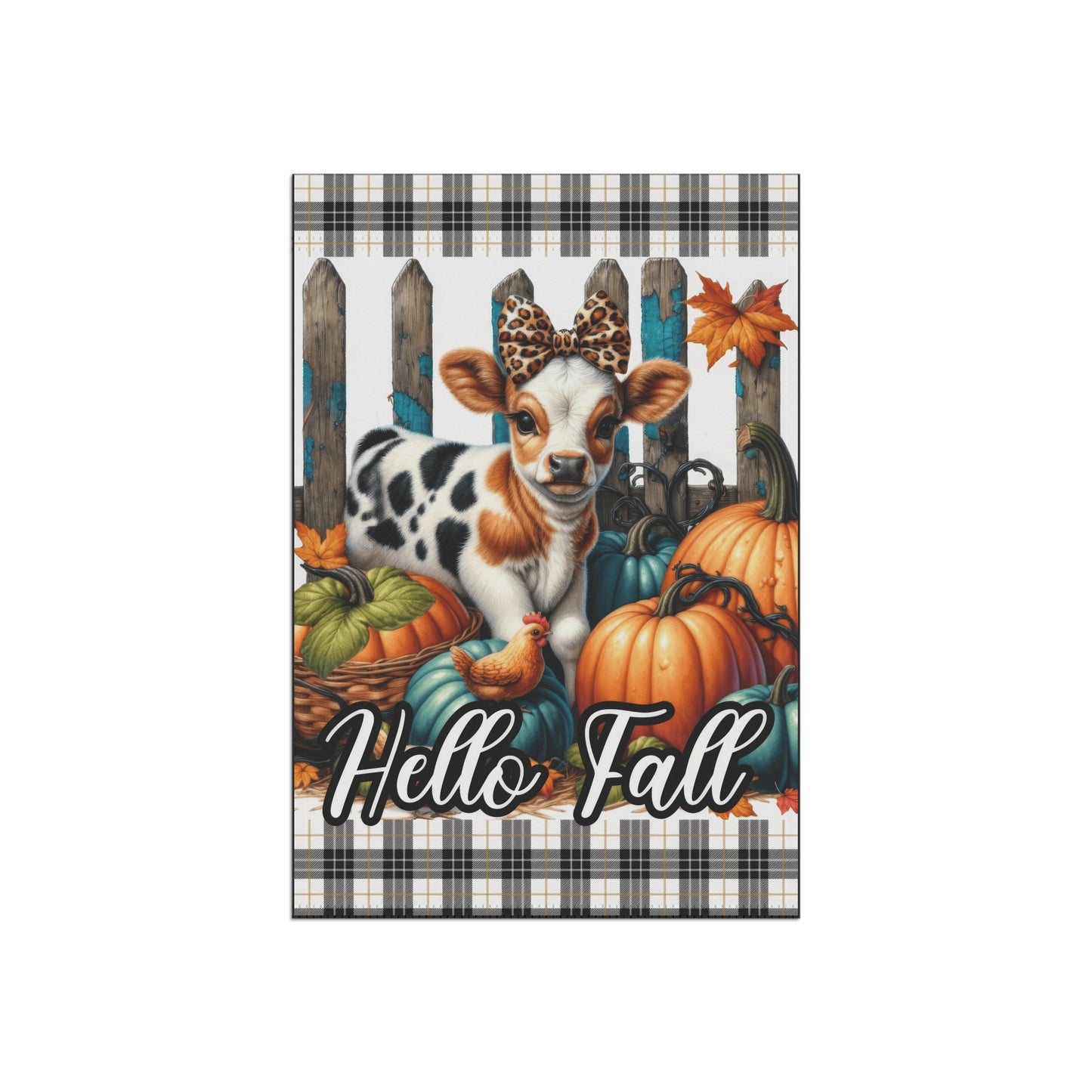 Cow Fall Garden & House Banner - Style 4