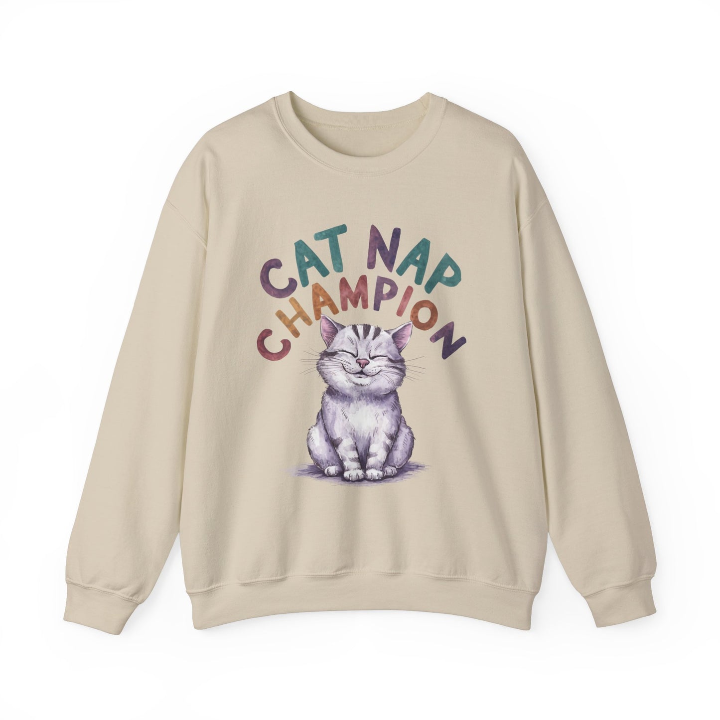 Cat Nap Champion Funny Cat Sweatshirt