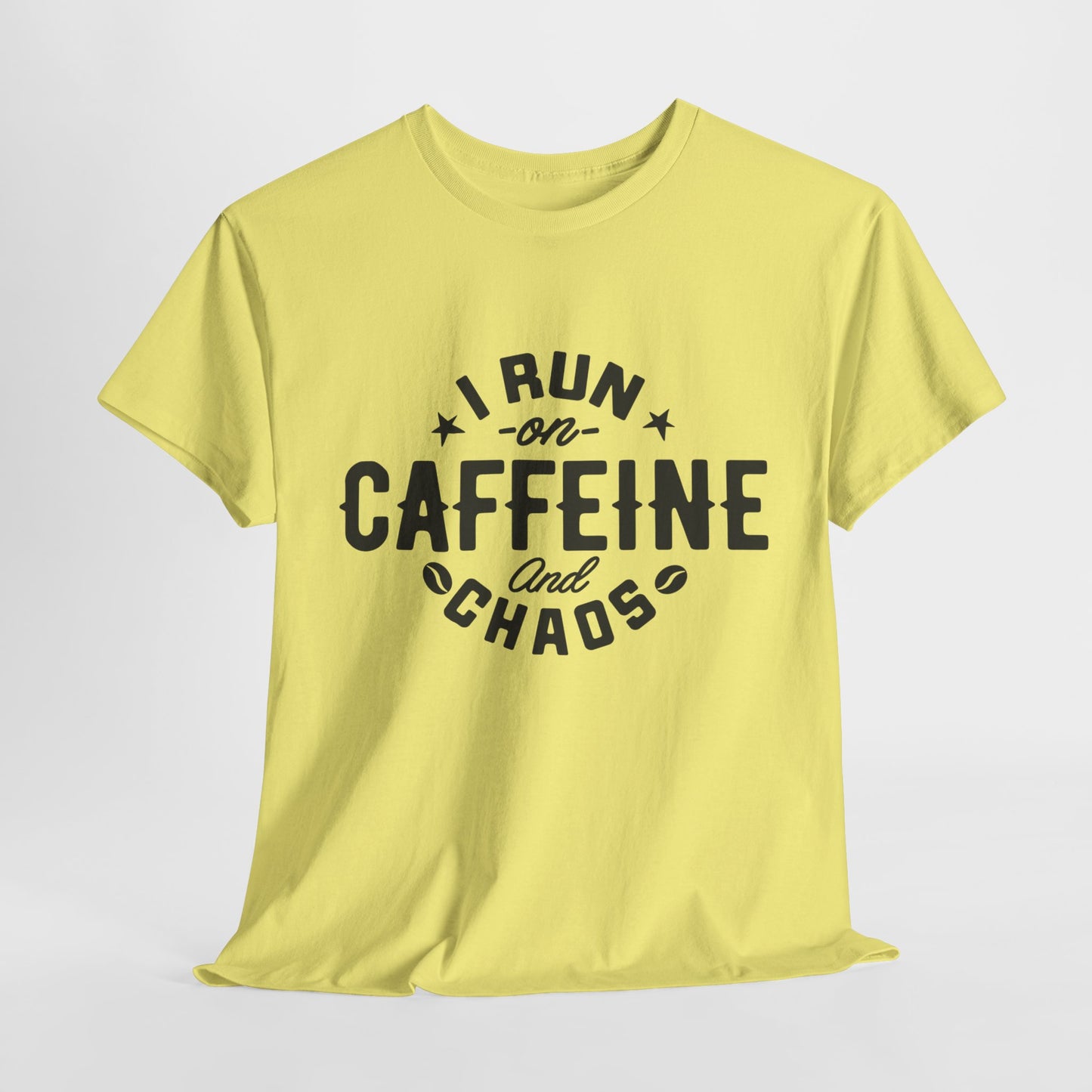 Caffeine and Chaos Unisex Heavy Cotton Tee