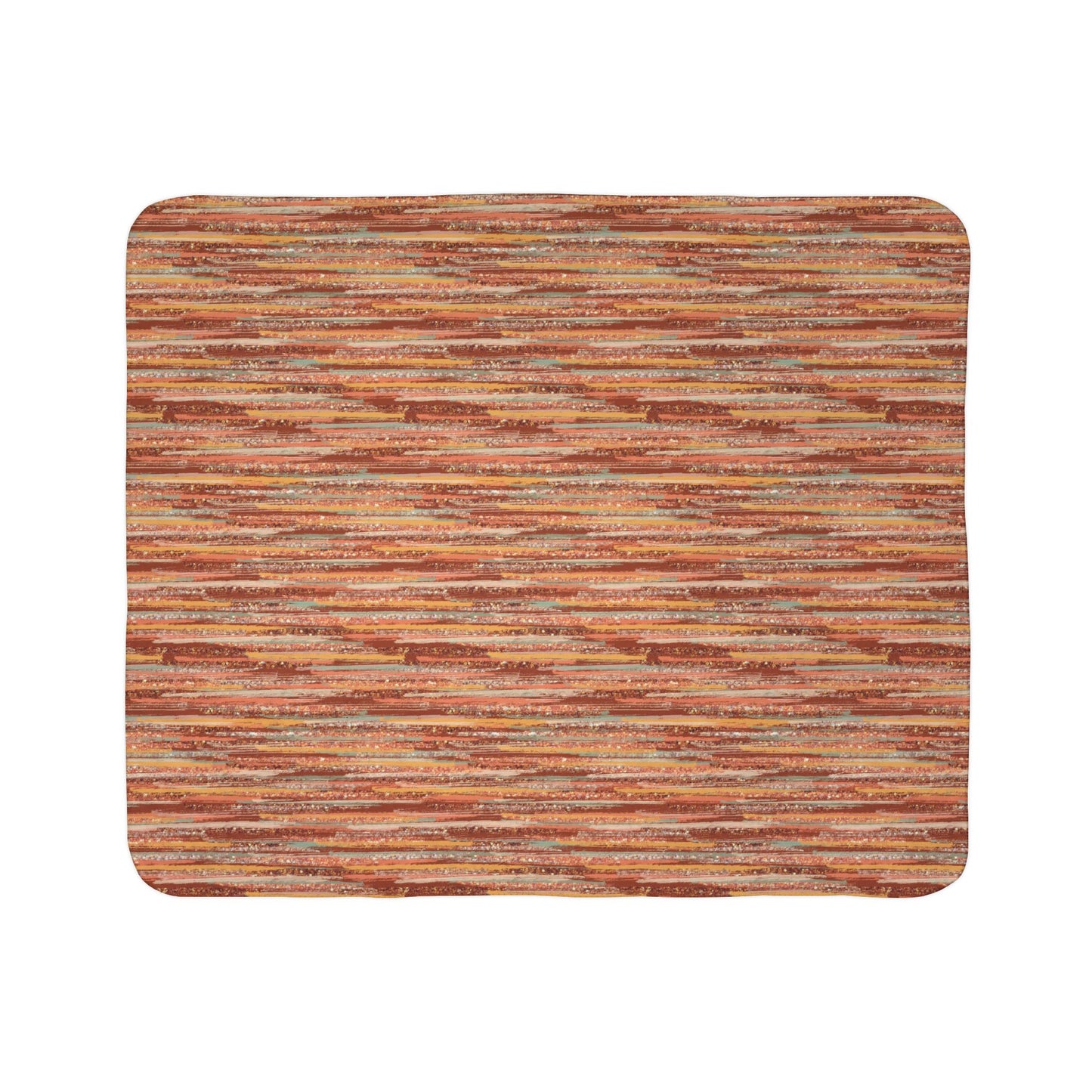 Autumn Abstract 4 Fleece Sherpa Blanket