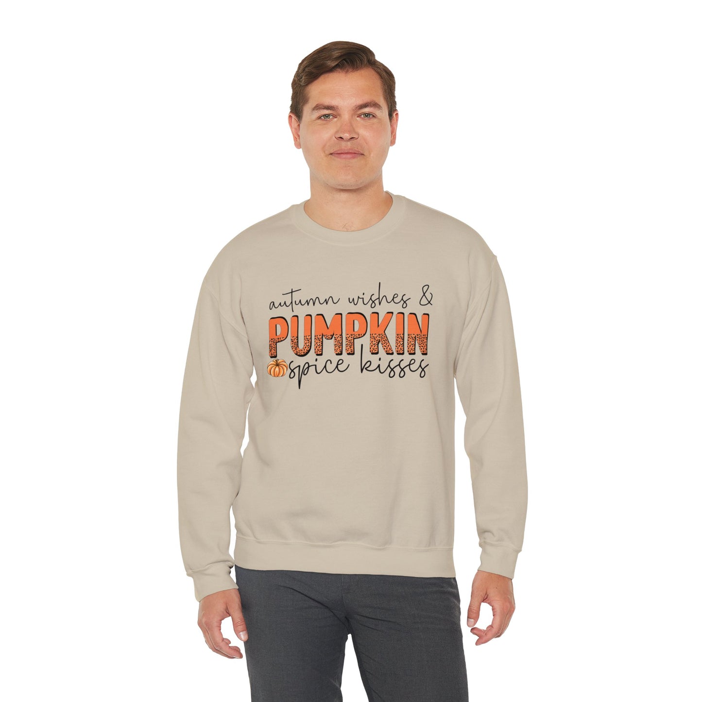 Autumn Wishes Pumpkin Spice Unisex Heavy Blend™ Crewneck Sweatshirt