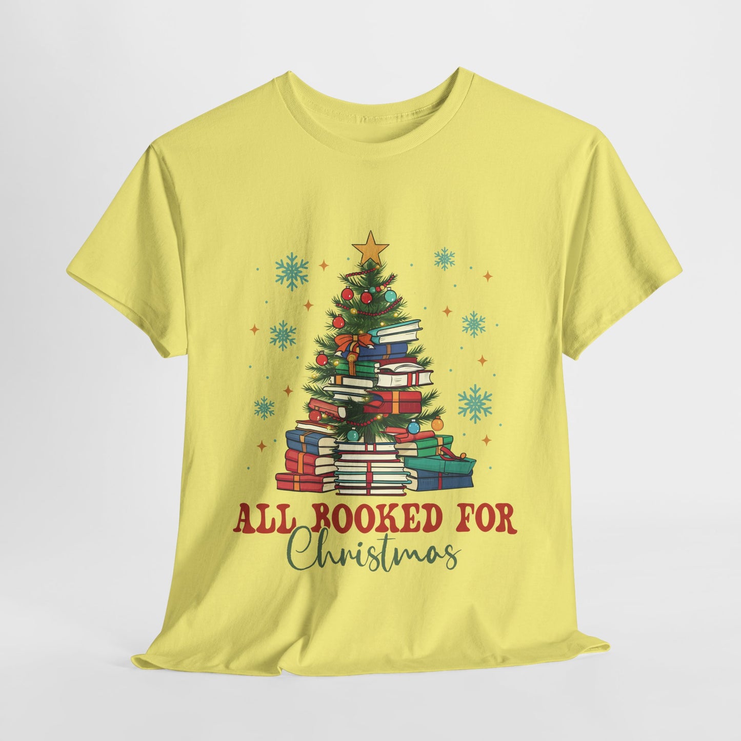 All Booked For Christmas Heavy Cotton Tee