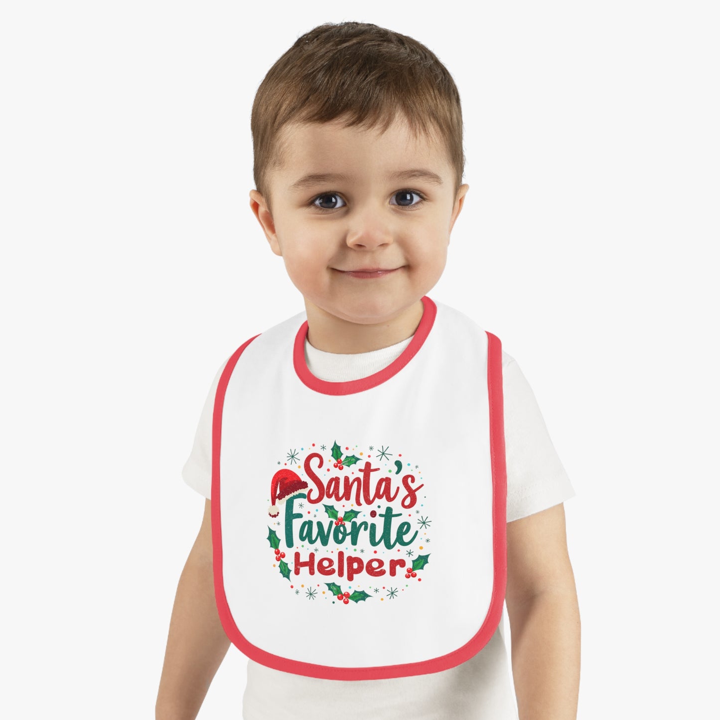 Santa's Favorite Helper Baby Bib