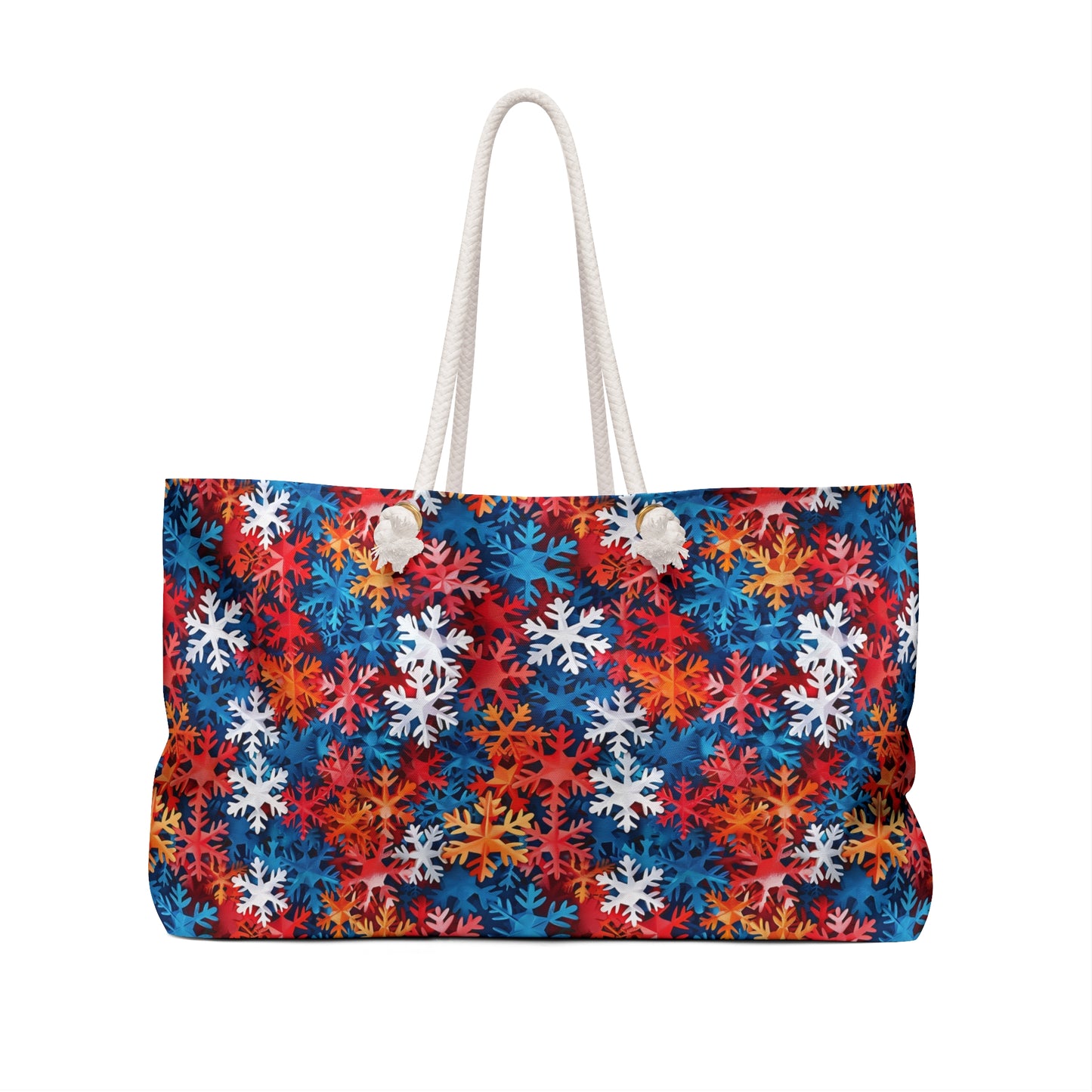 Colorful Snowflakes 2 Weekender Bag