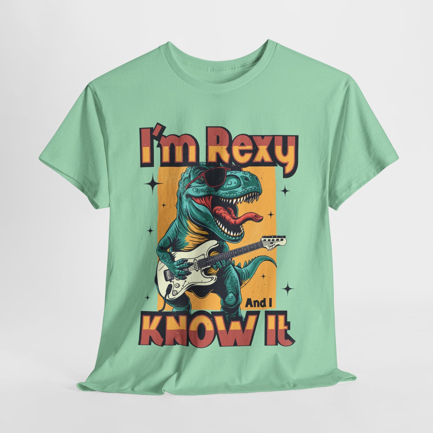 Funny Dinosaur Unisex Heavy Cotton Tee