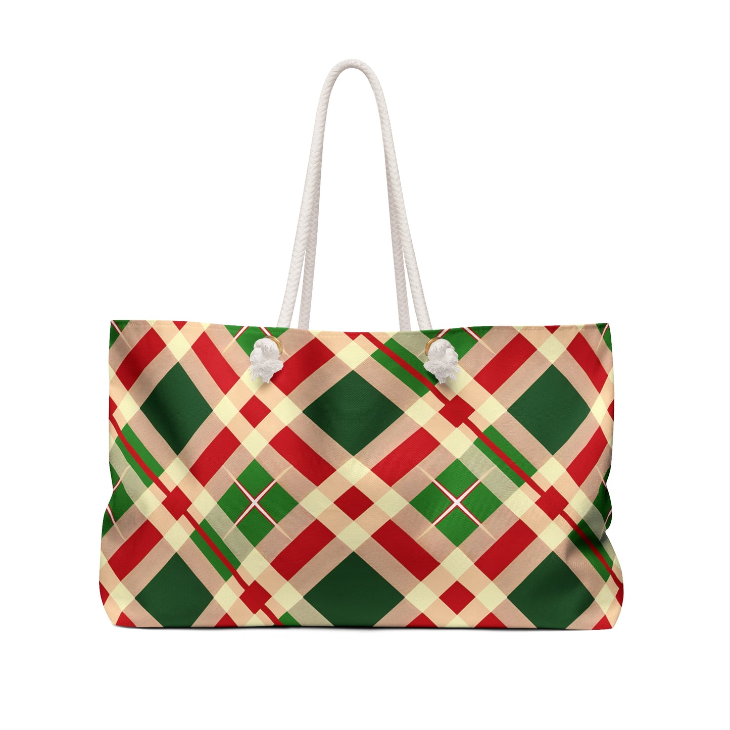 Christmas Plaid 3 Weekender Bag