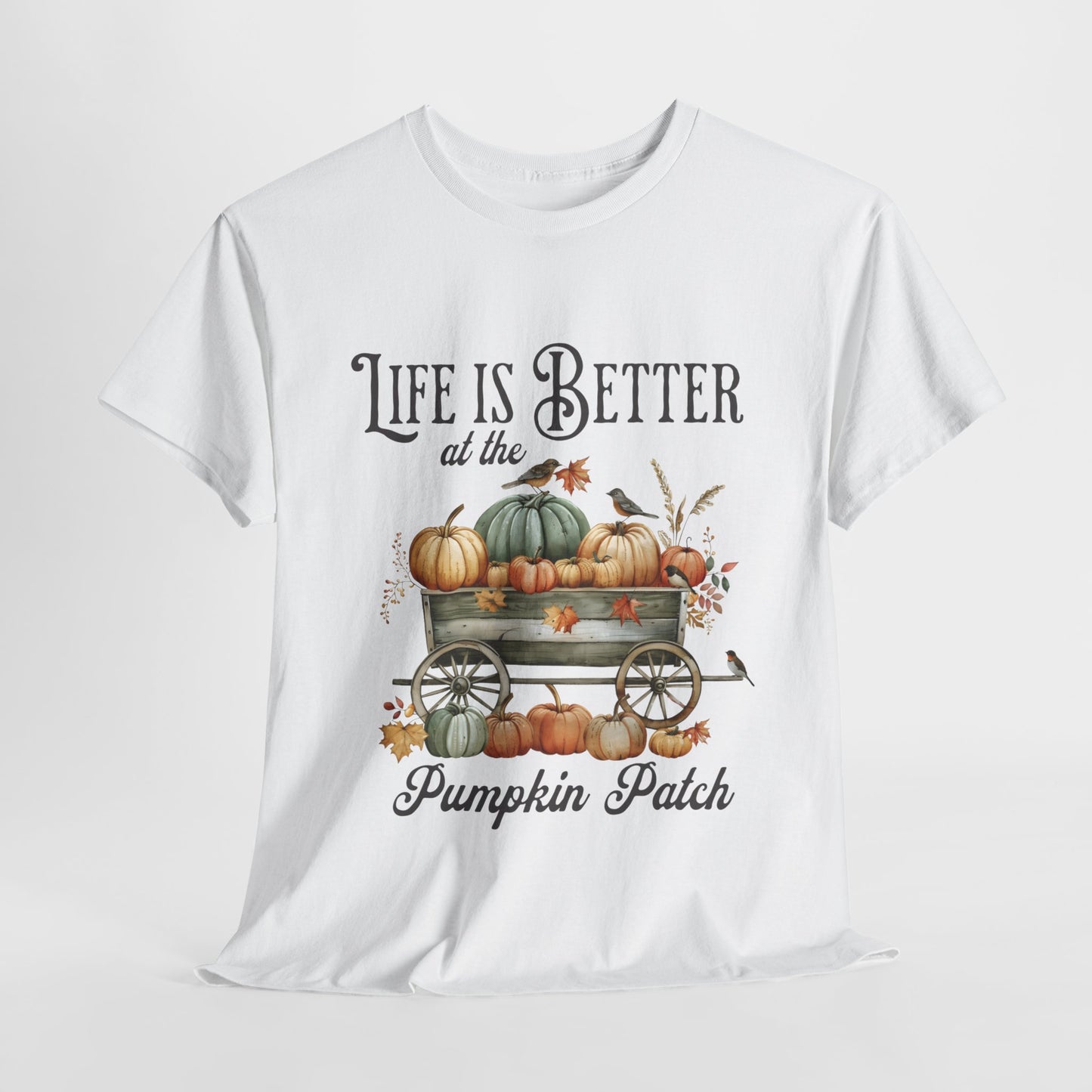 Life Is Better At The Pumpkin Patch Unisex Heavy Cotton Tee