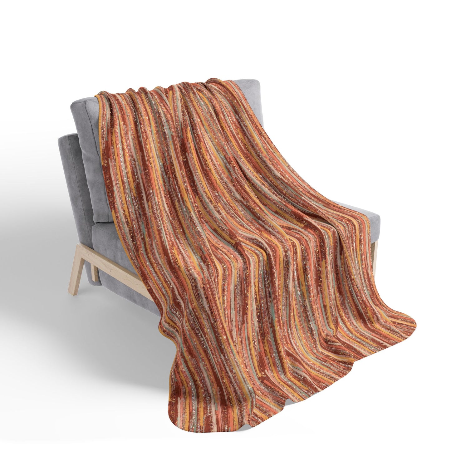 Autumn Abstract 4 Fleece Sherpa Blanket