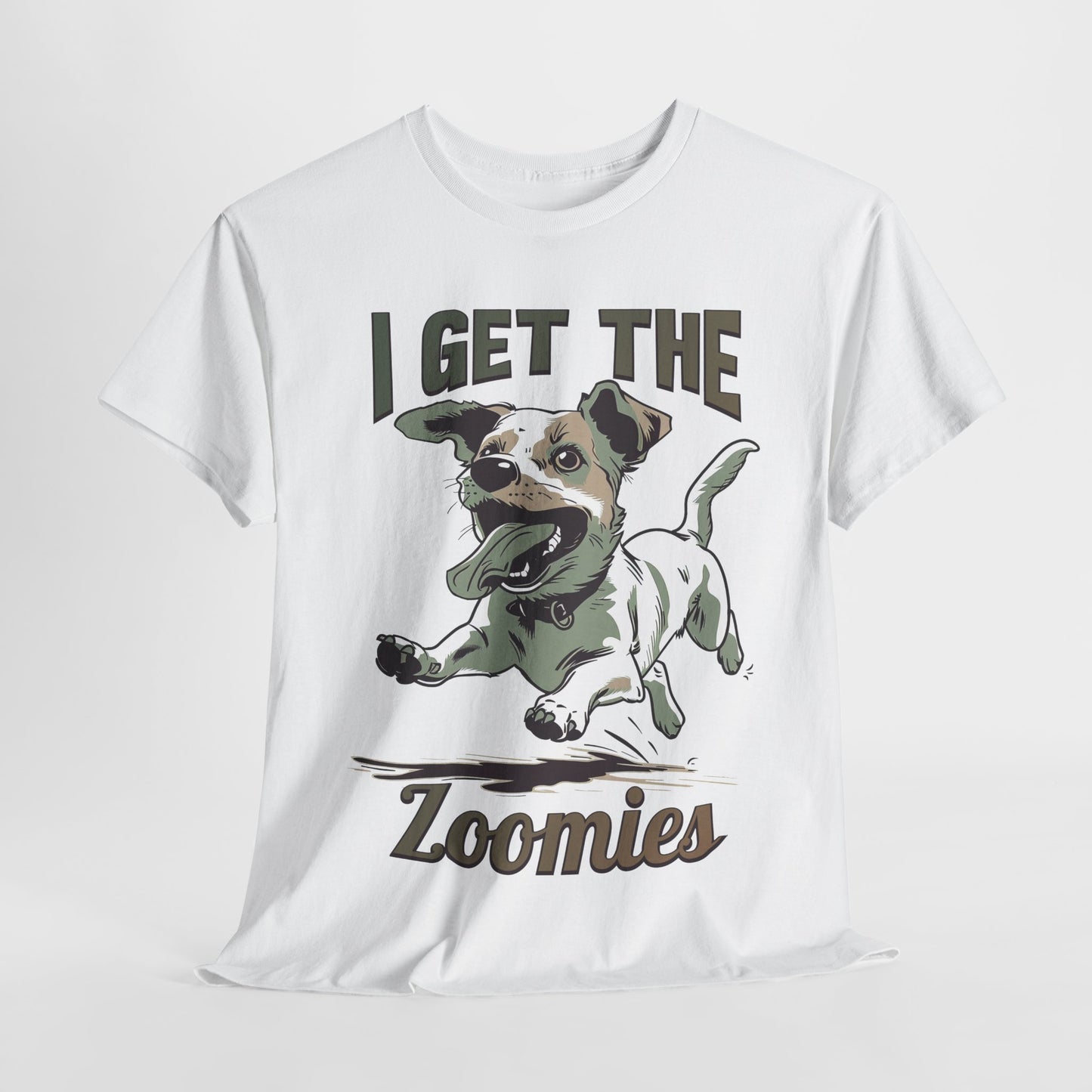 I Get The Zoomies Funny Dog Heavy Cotton Tee