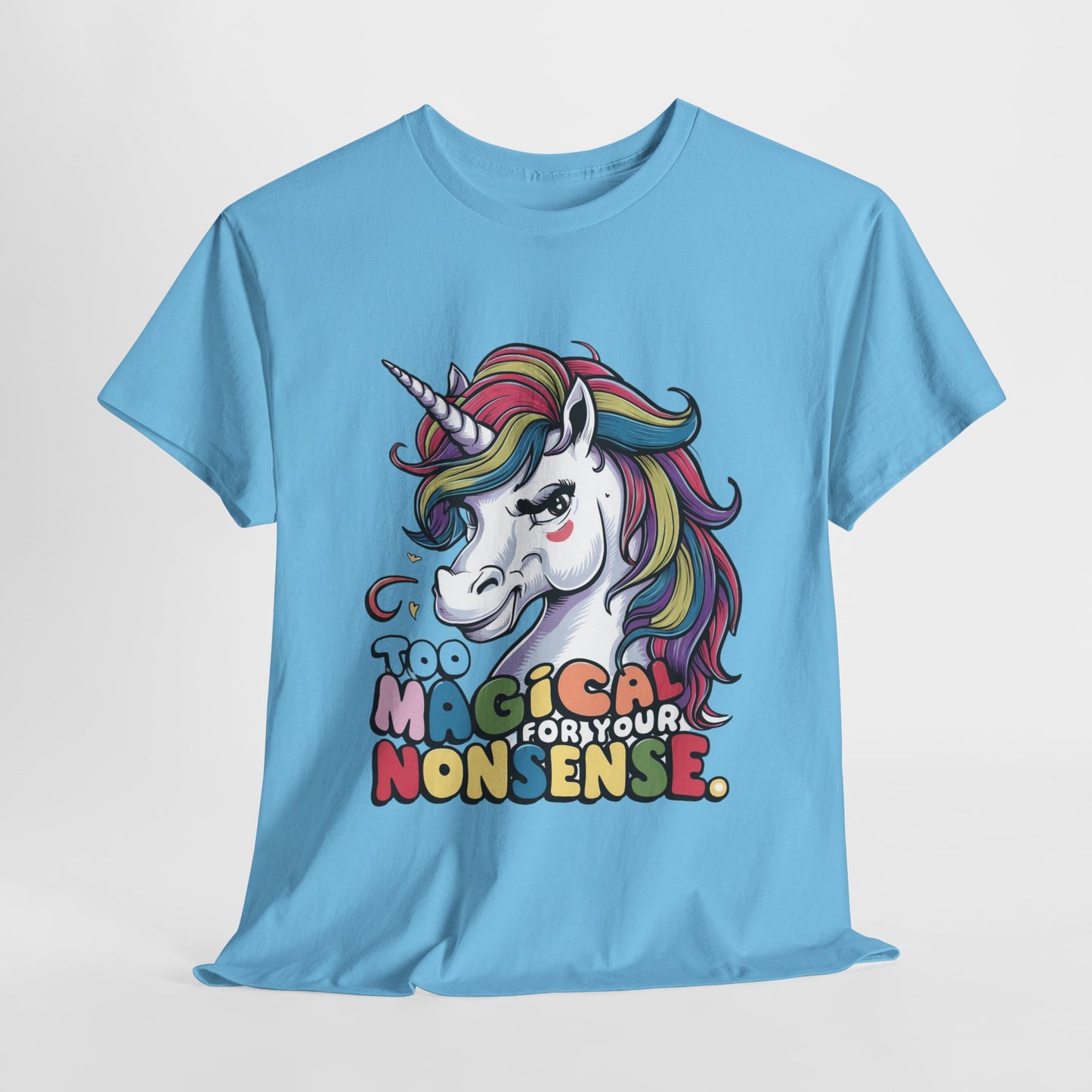 Funny Unicorn Unisex Heavy Cotton Tee