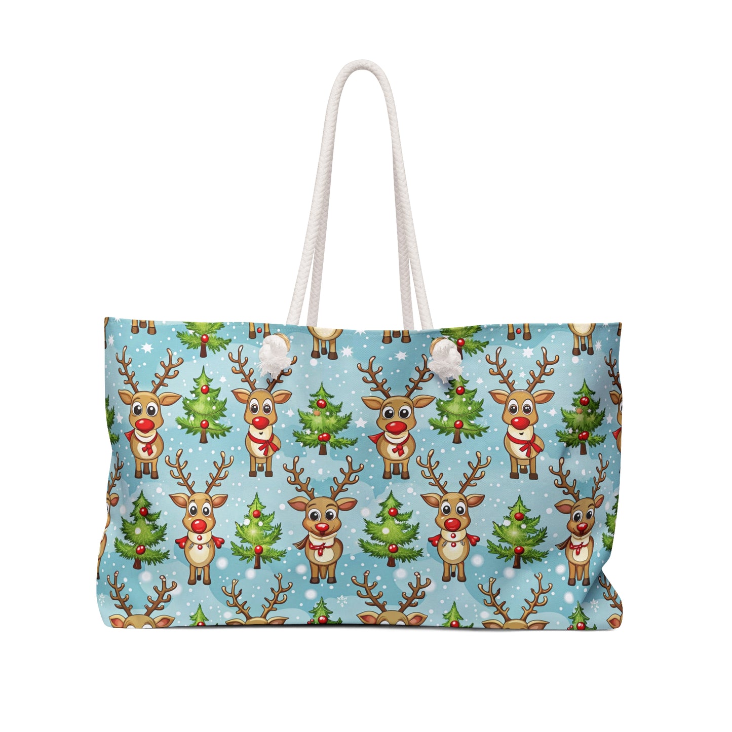 Reindeer Blue Weekender Bag