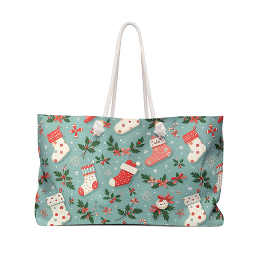 Christmas Stockings Weekender Bag