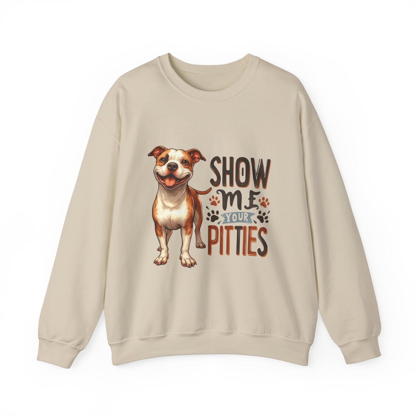 Show Me Your Pitties Pitbull Funny Dog Sweatshirt