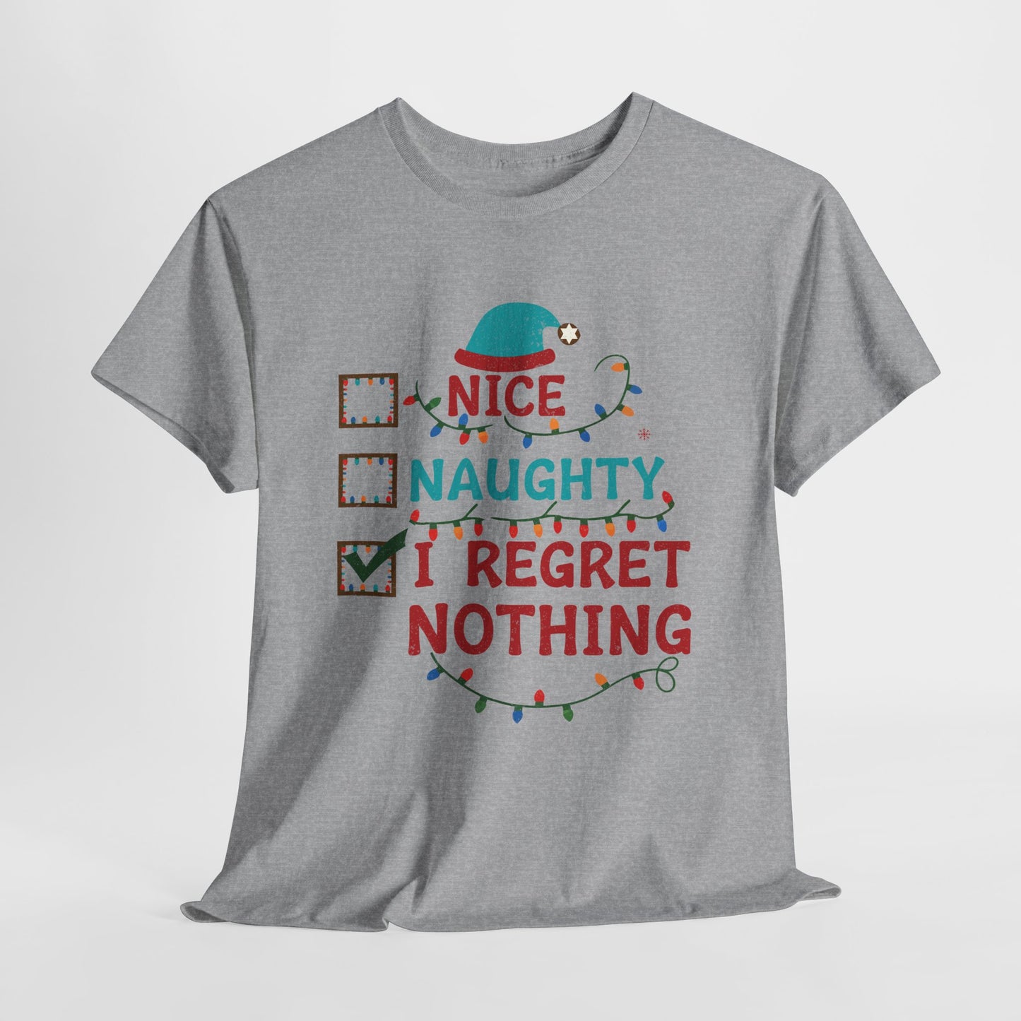 Naughty or Nice Christmas Heavy Cotton Tee