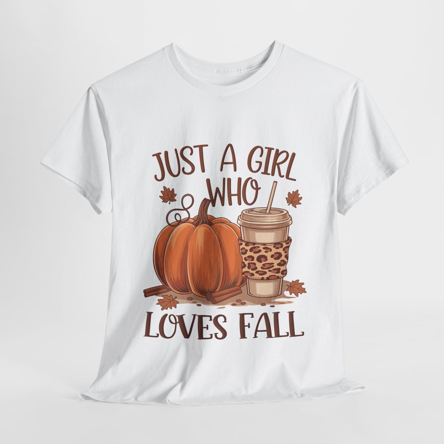 Just A Girl Who Loves Fall Unisex Heavy Cotton Tee