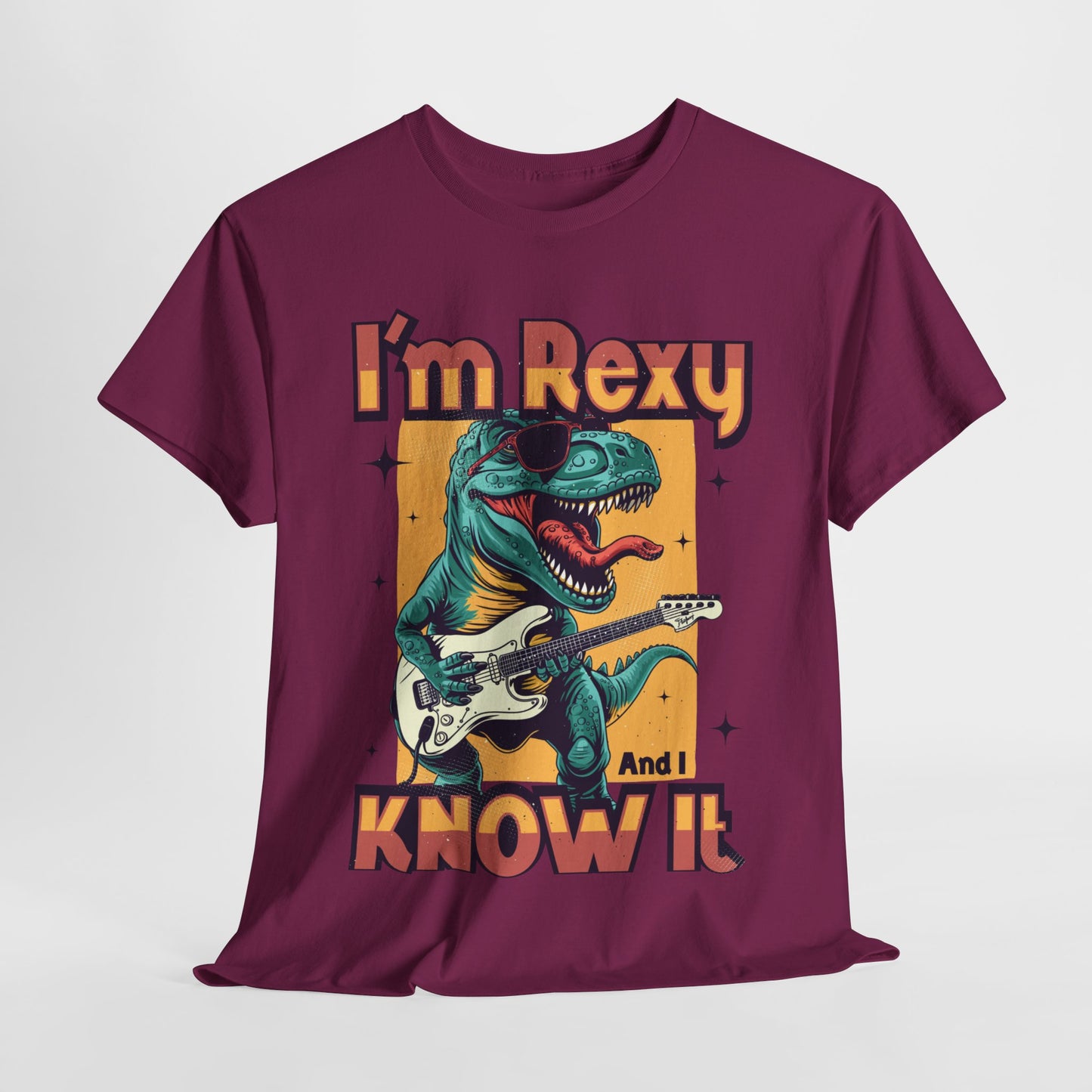 Funny Dinosaur Unisex Heavy Cotton Tee