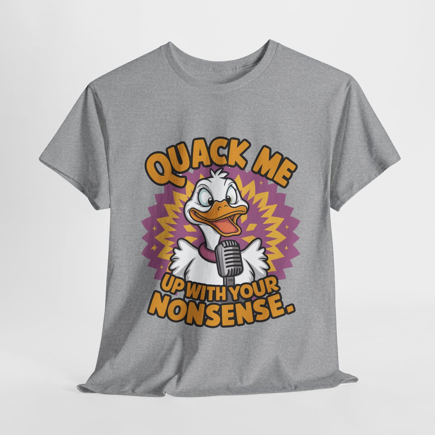 Quack Me Up Funny Duck Heavy Cotton Tee