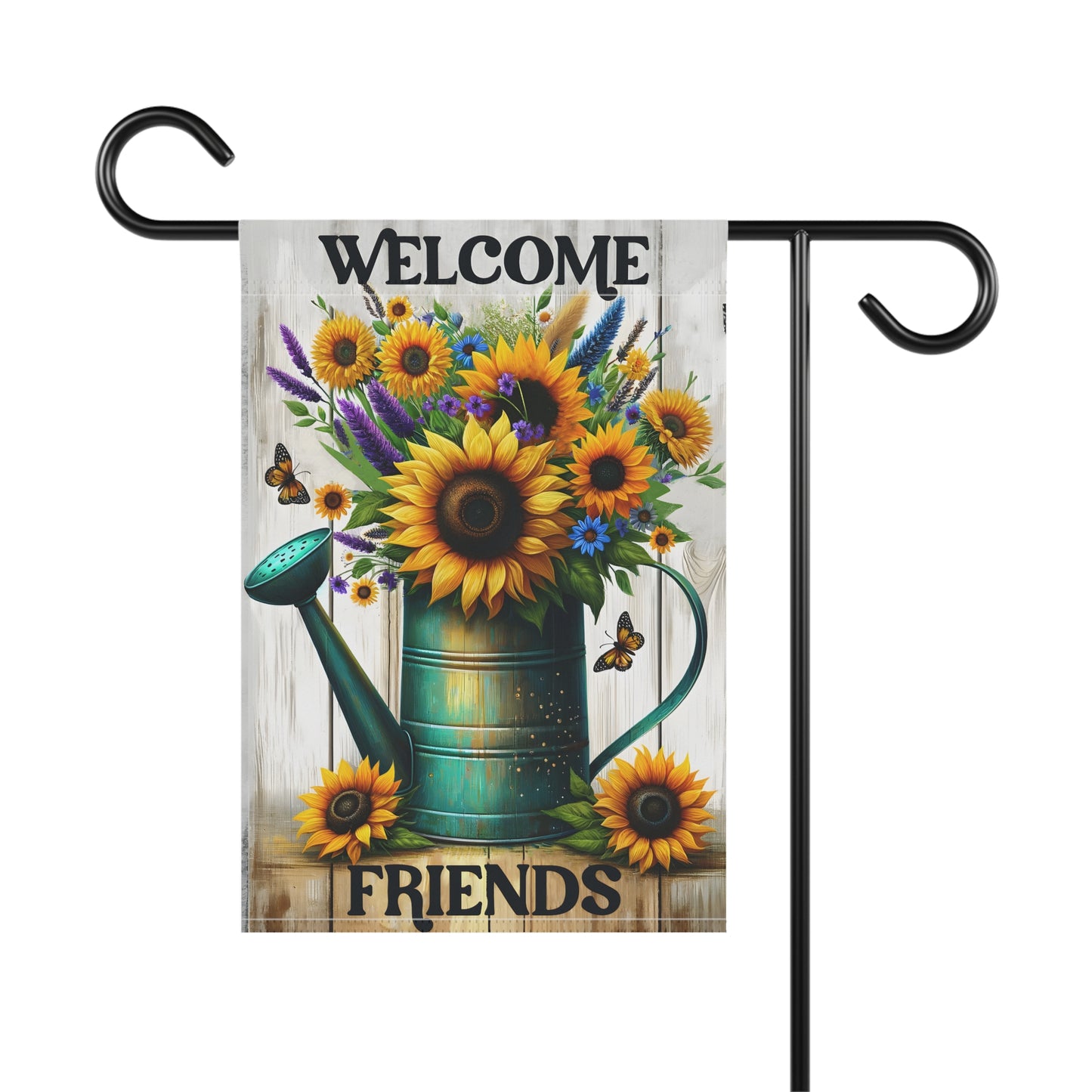 Sunflower Welcome Friends Garden & House Banner - Style 1