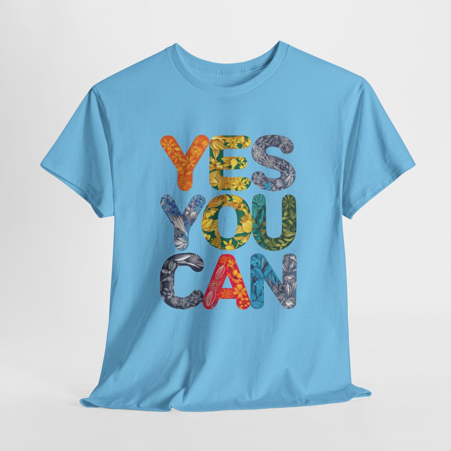 Yes You Can Inspirational Unisex Heavy Cotton Tee