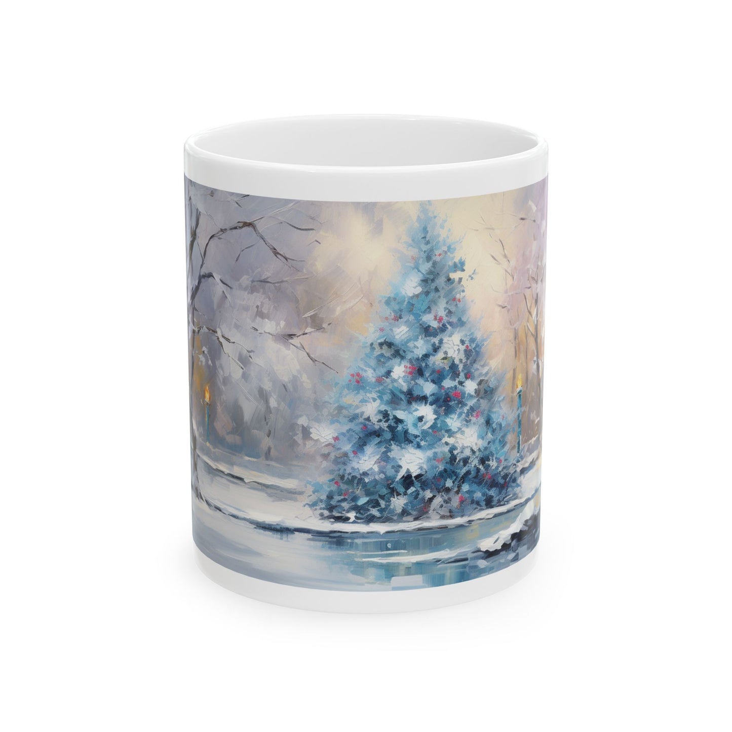 Snowy Treescape Ceramic Mug