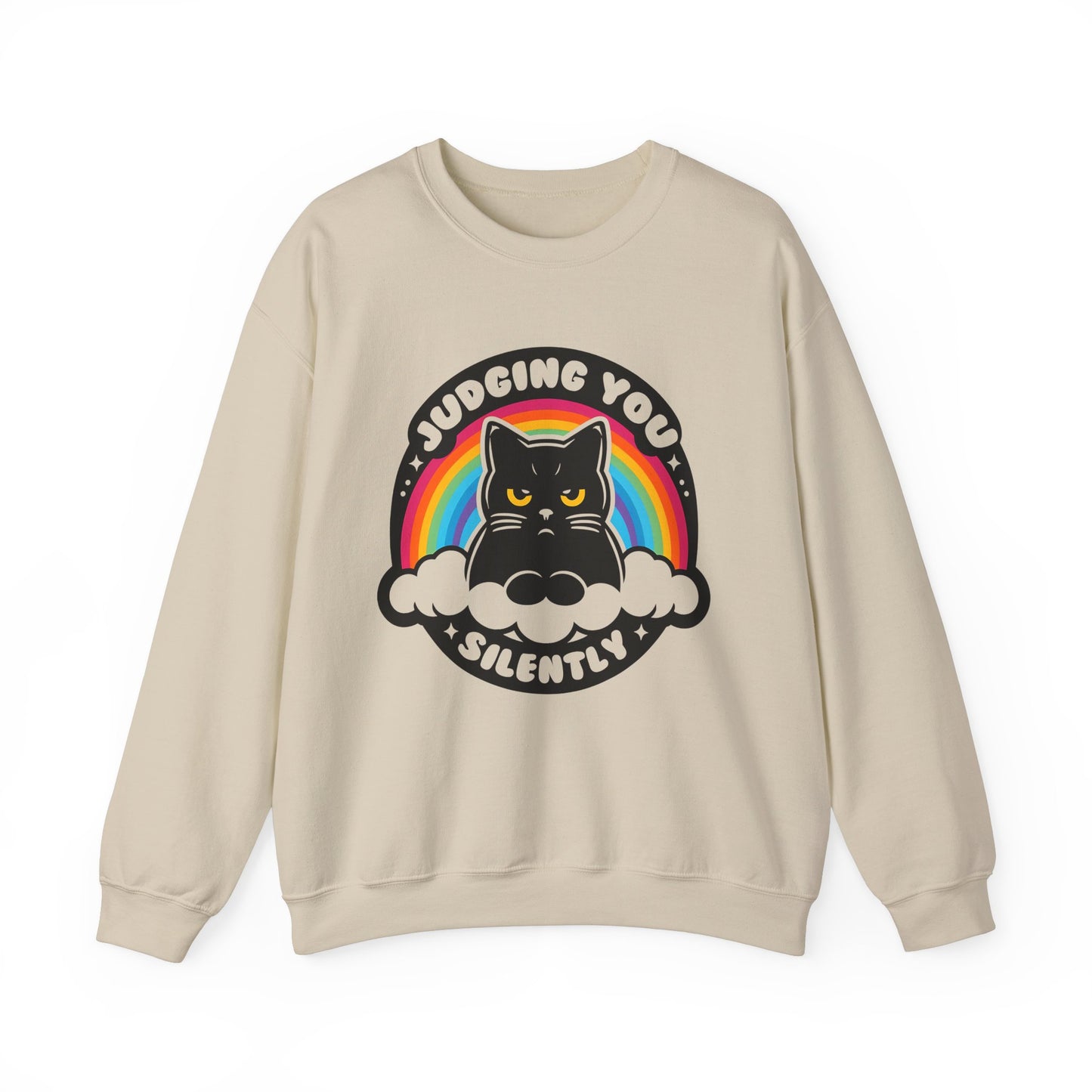 Judging You Silently Funny Cat Sweatshirt