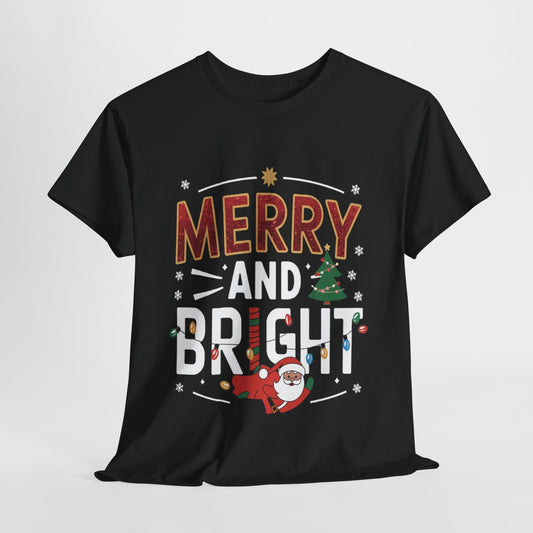 Merry and Bright 1 Heavy Cotton Tee