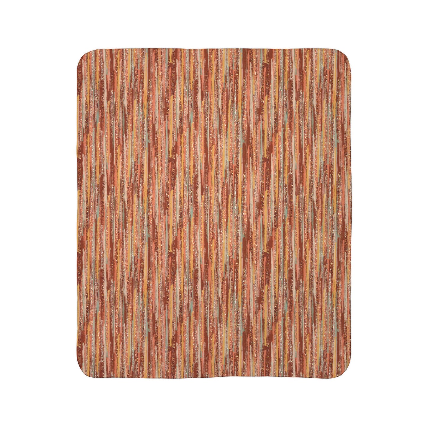 Autumn Abstract 4 Fleece Sherpa Blanket