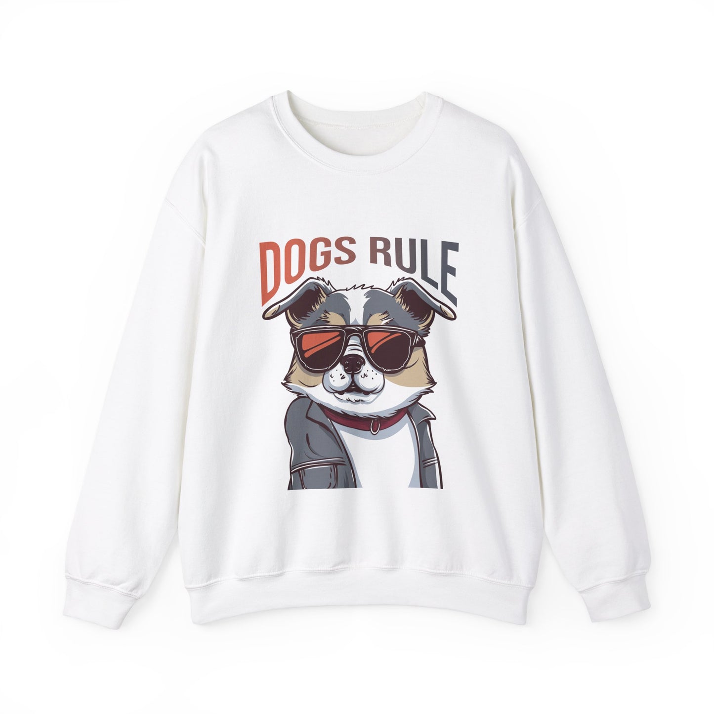 Dogs Rule Funny Dog Sweatshirt