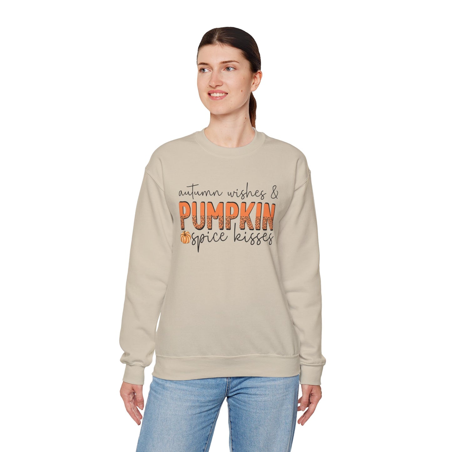 Autumn Wishes Pumpkin Spice Unisex Heavy Blend™ Crewneck Sweatshirt