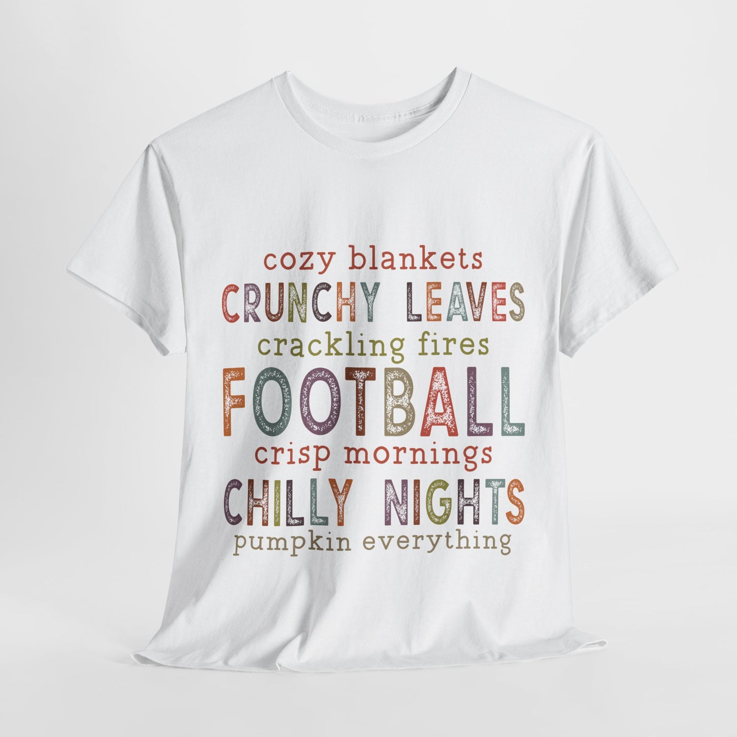 Cozy Blankets Chilly Nights Fall Autumn Unisex Heavy Cotton Tee