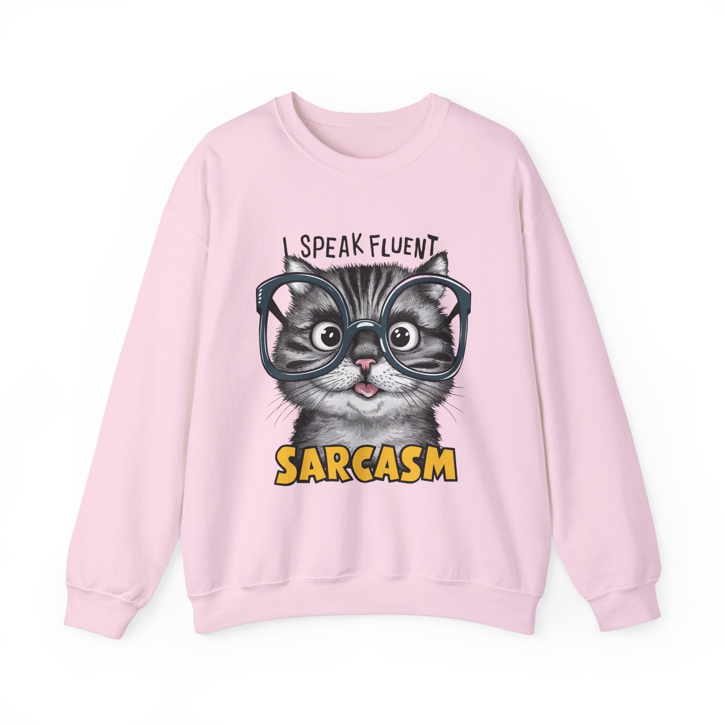 I Speak Frequent Sarcasm Funny Cat Sweatshirt