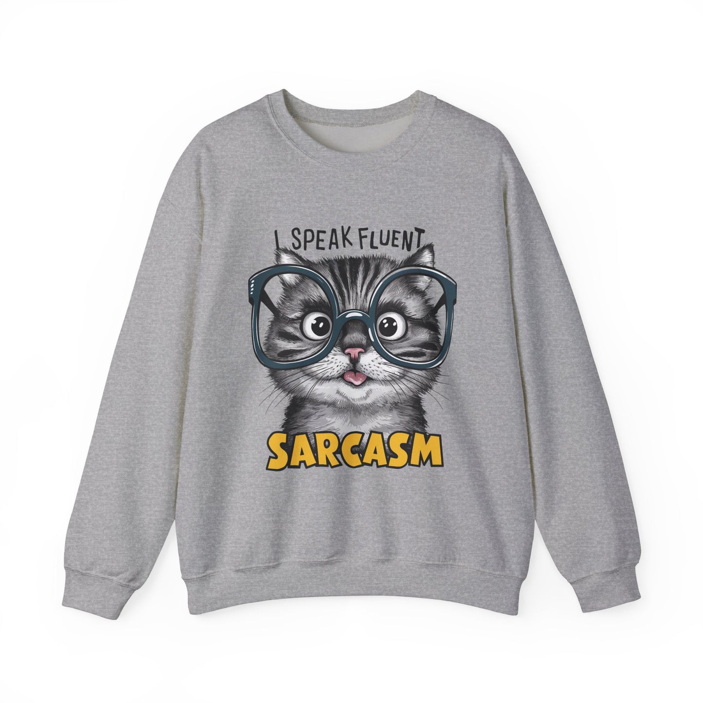 I Speak Frequent Sarcasm Funny Cat Sweatshirt