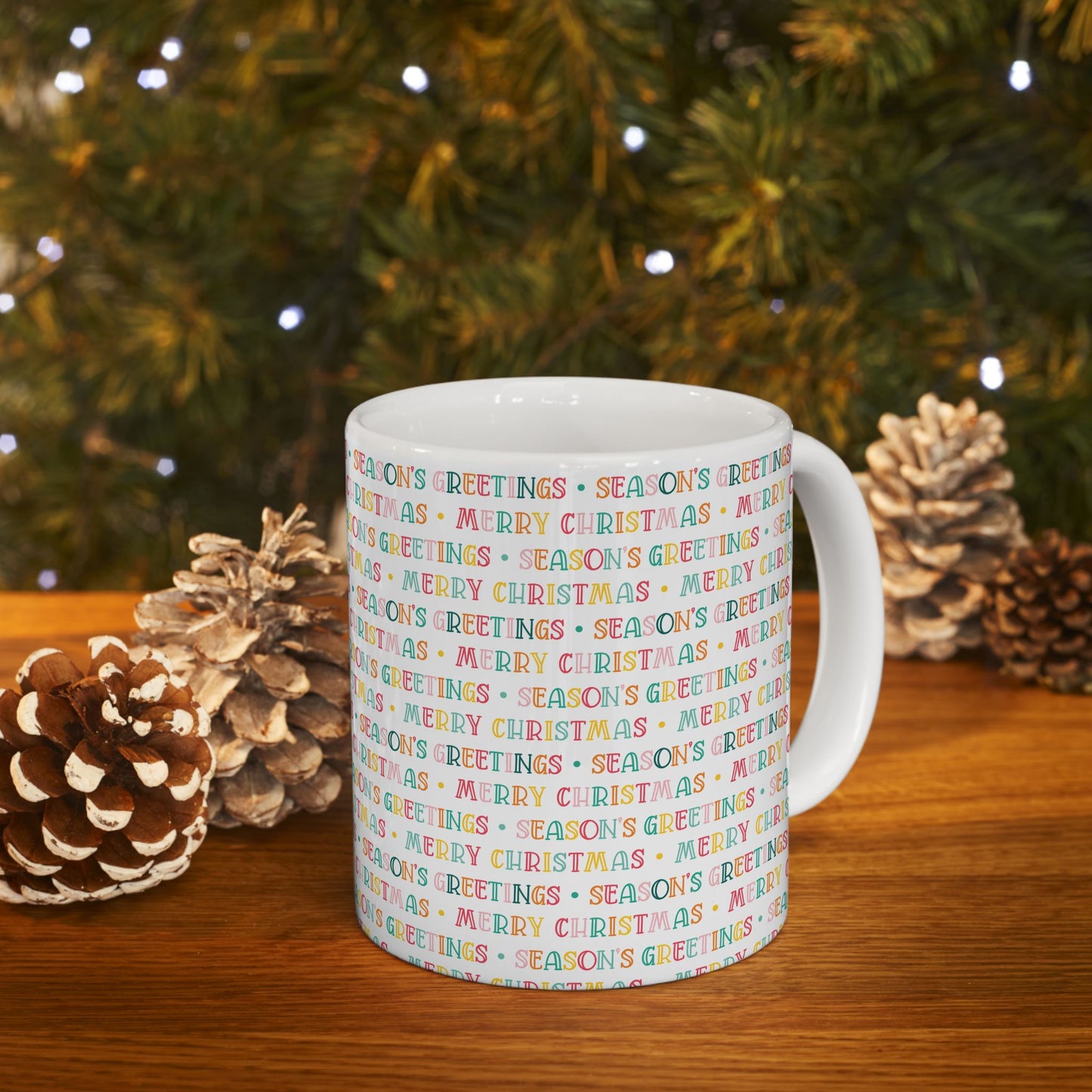 Merry Christmas Season Greetings 1 Ceramic Mug