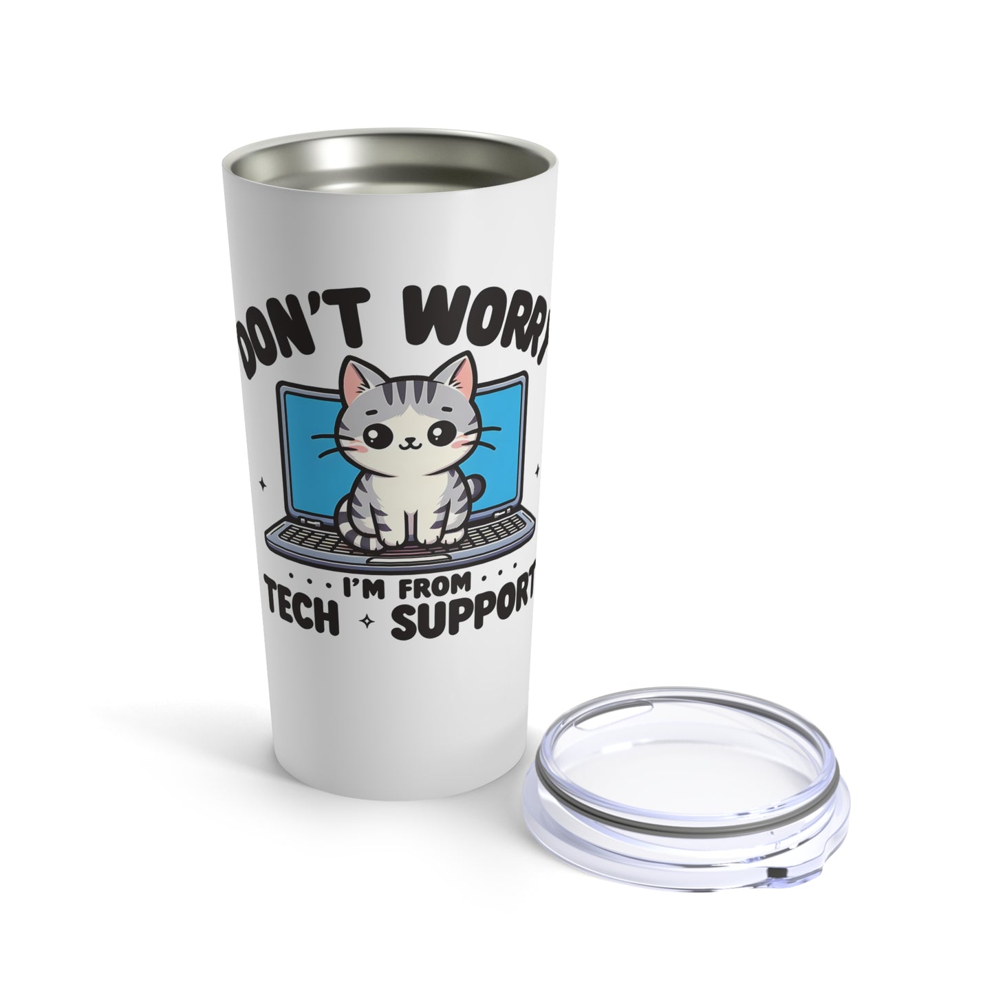 Tech Support Cat Tumbler 20oz