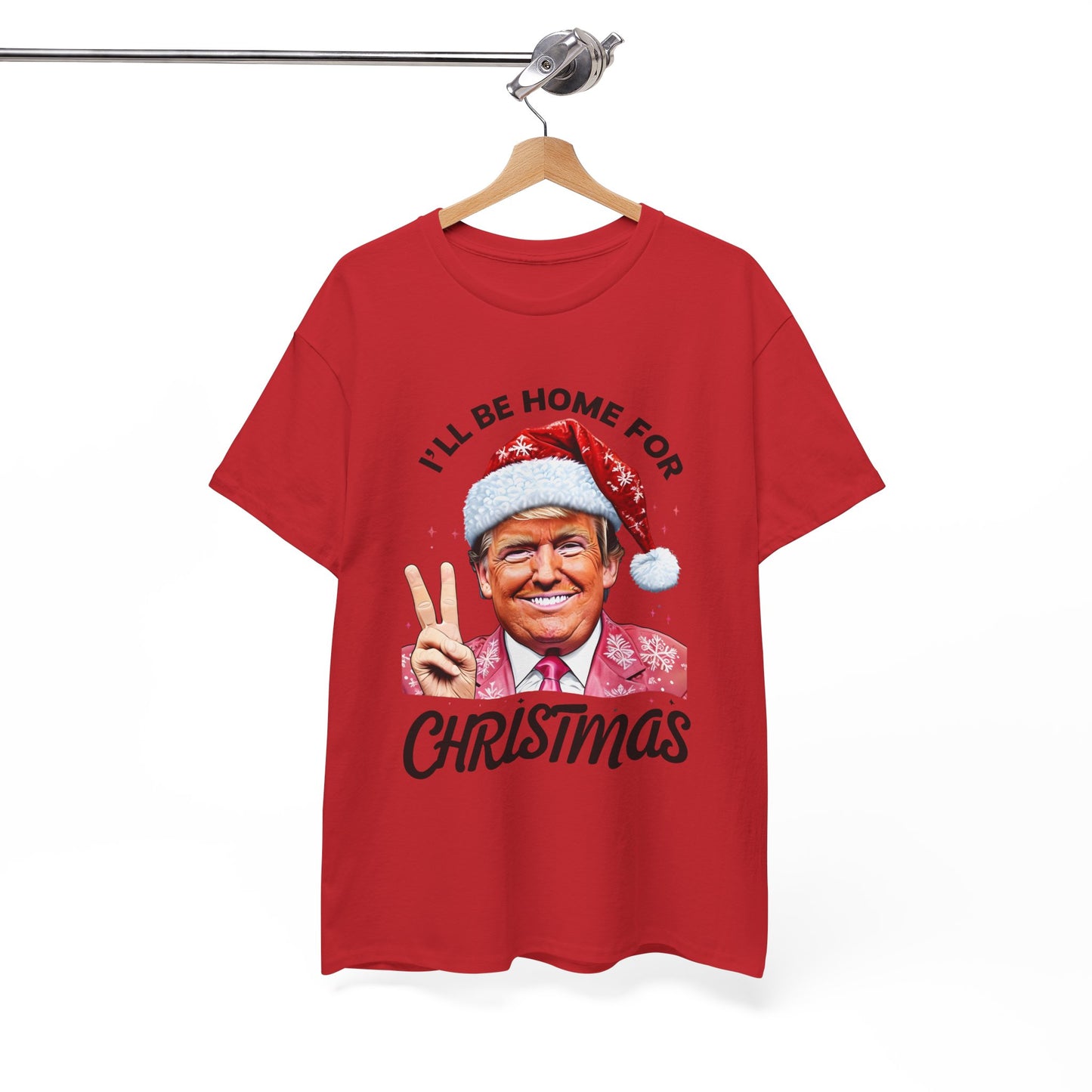 Trump I'll Be Home For Christmas T-Shirt