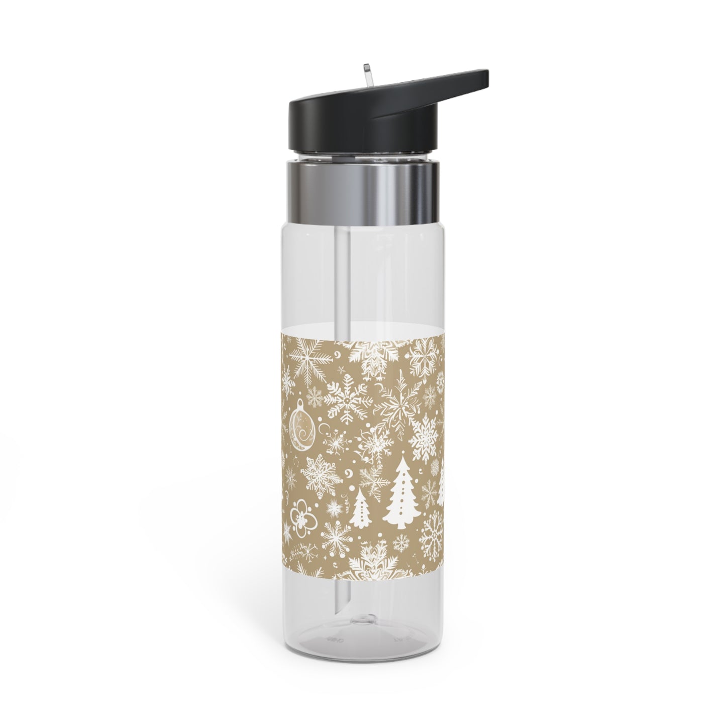 Beige Winter Wonderland Sport Water Bottle