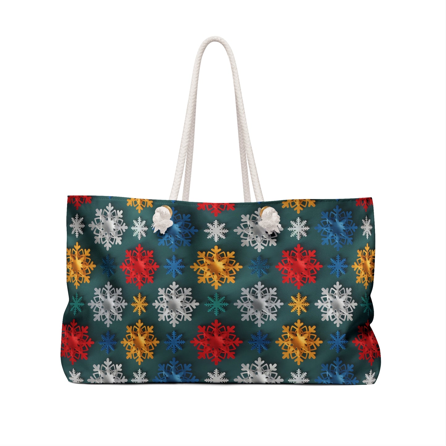 Colorful Snowflakes 5 Weekender Bag