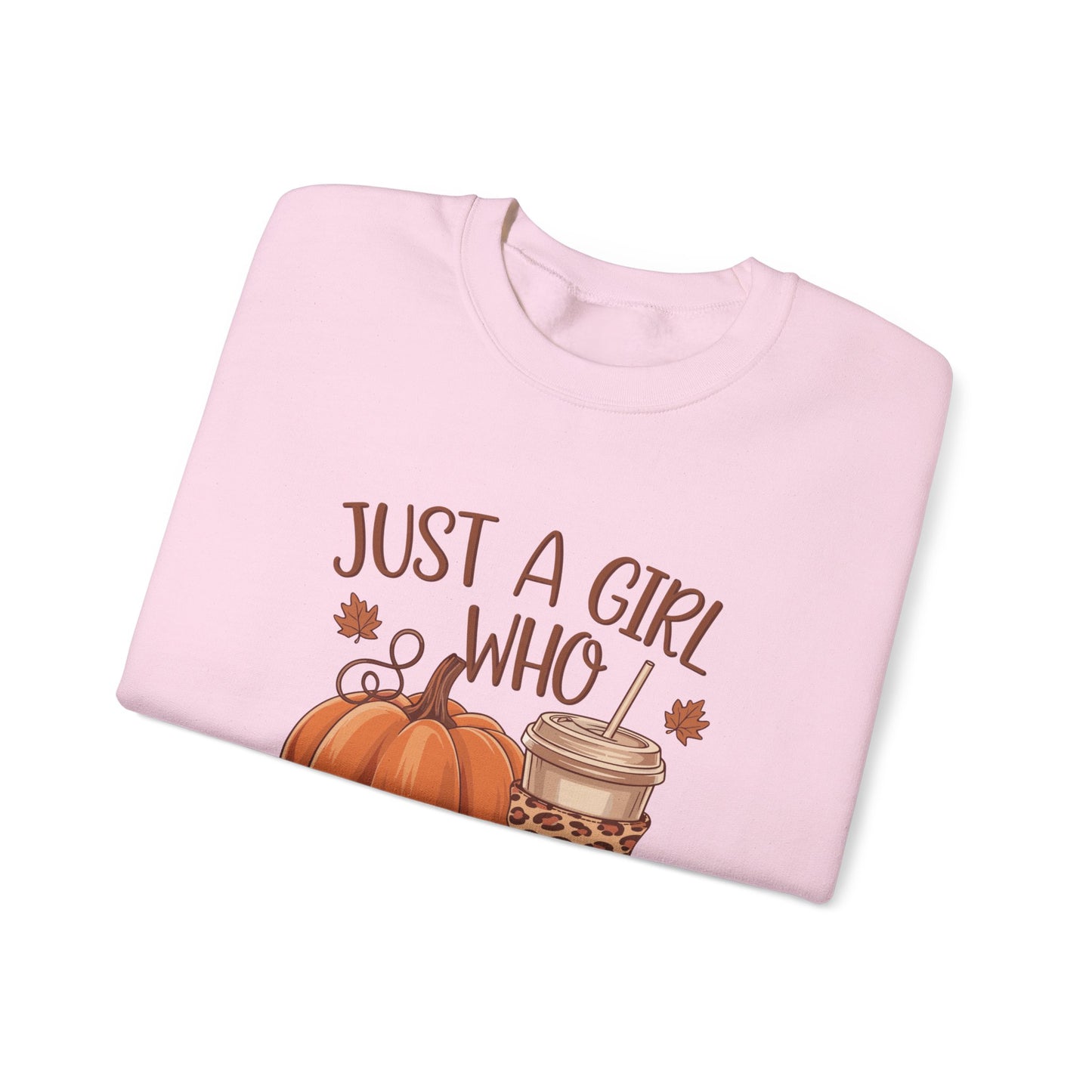 Just A Girl Who Loves Fall Unisex Heavy Blend™ Crewneck Sweatshirt