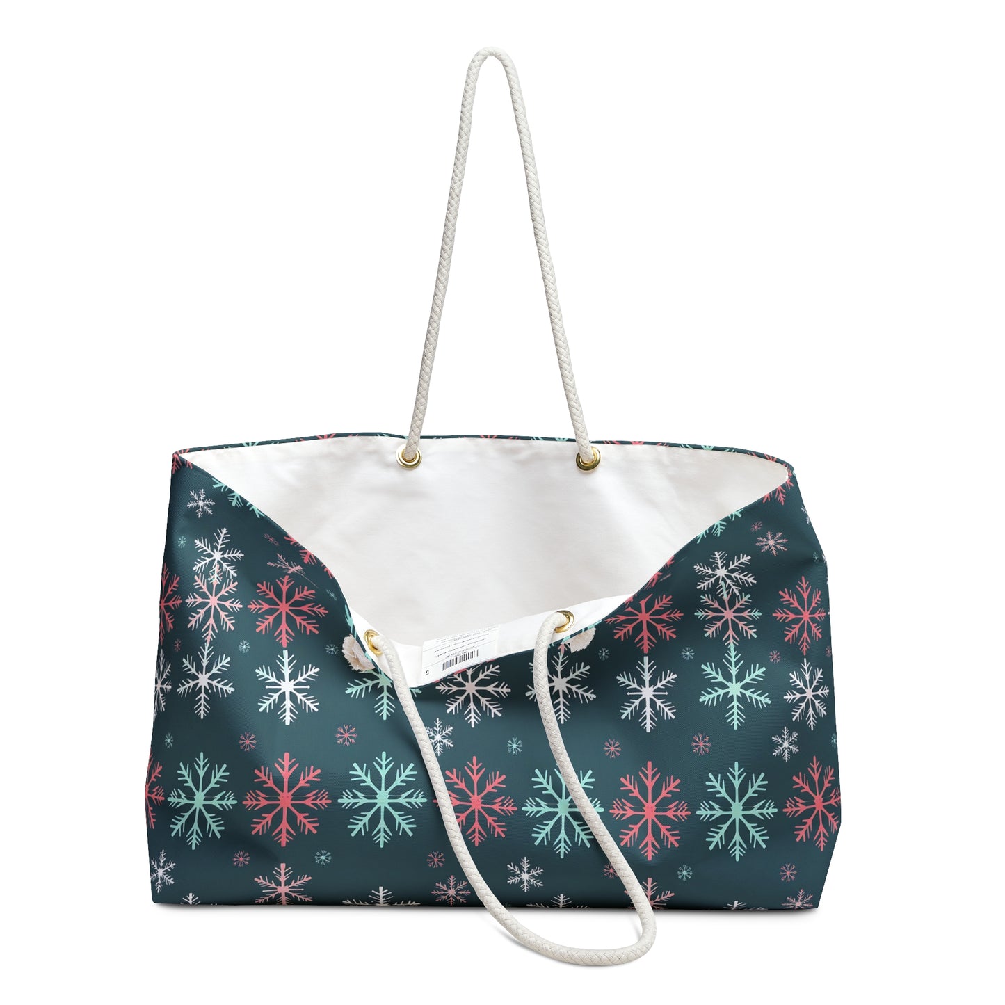 Colorful Snowflakes Weekender Bag