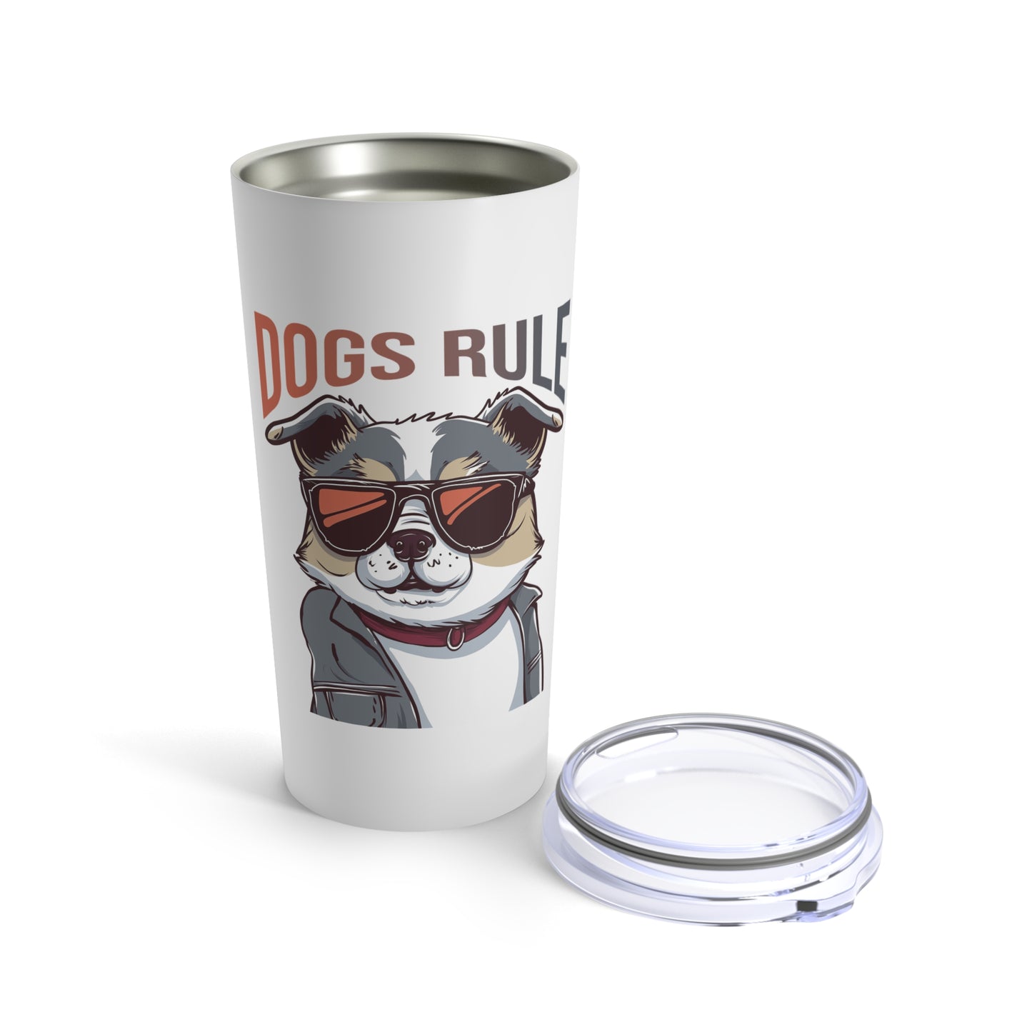 Dogs Rule Funny Dog Tumbler 20oz