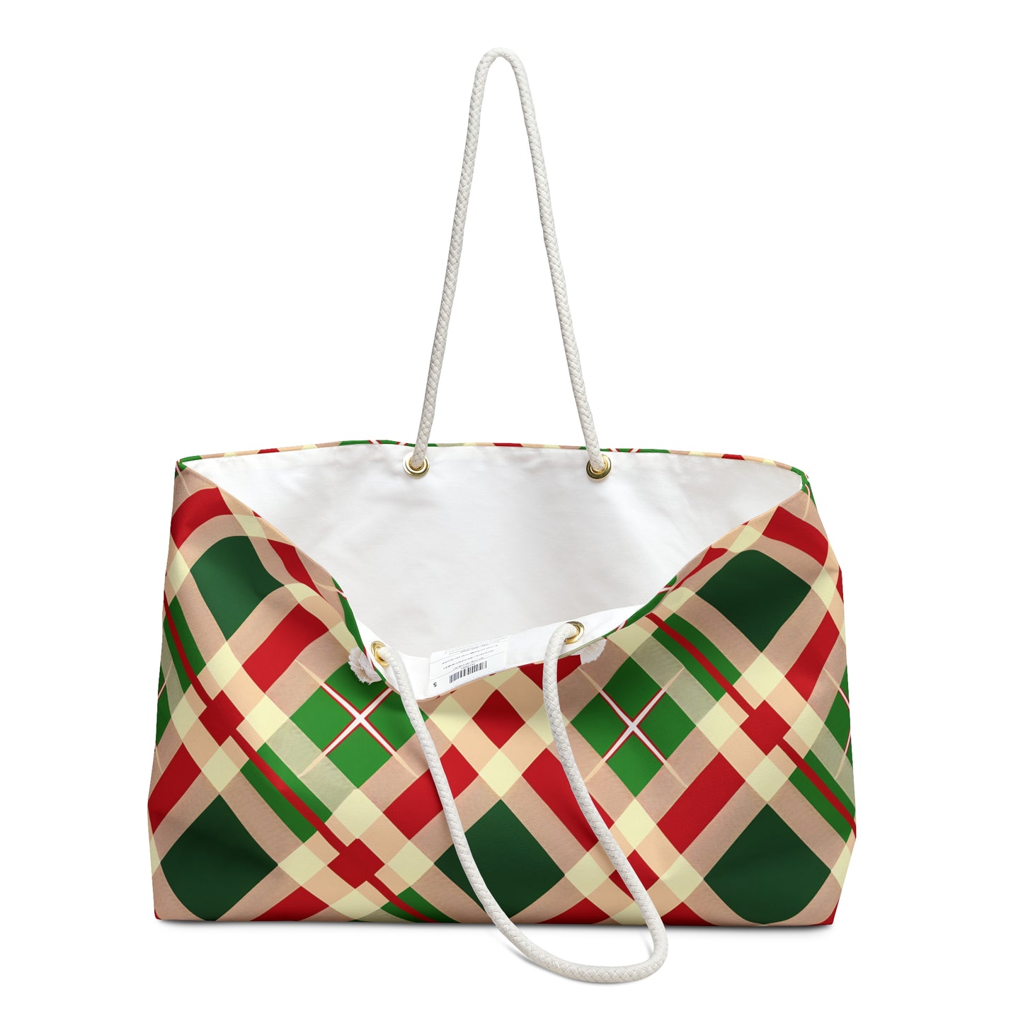 Christmas Plaid 3 Weekender Bag