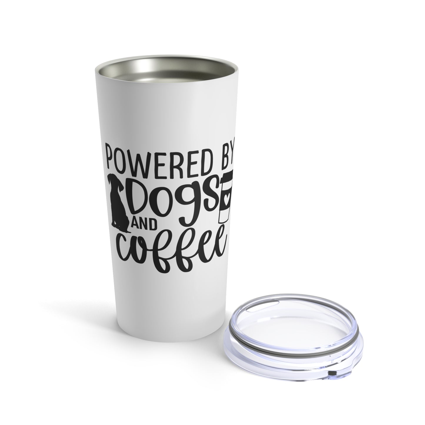 Powered By Dogs And Coffee Tumbler 20oz