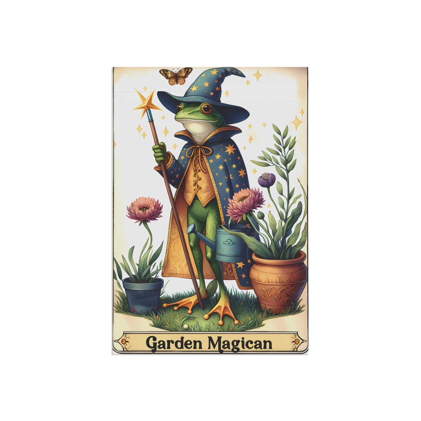 Frog Garden Magician Garden & House Banner - Style 1