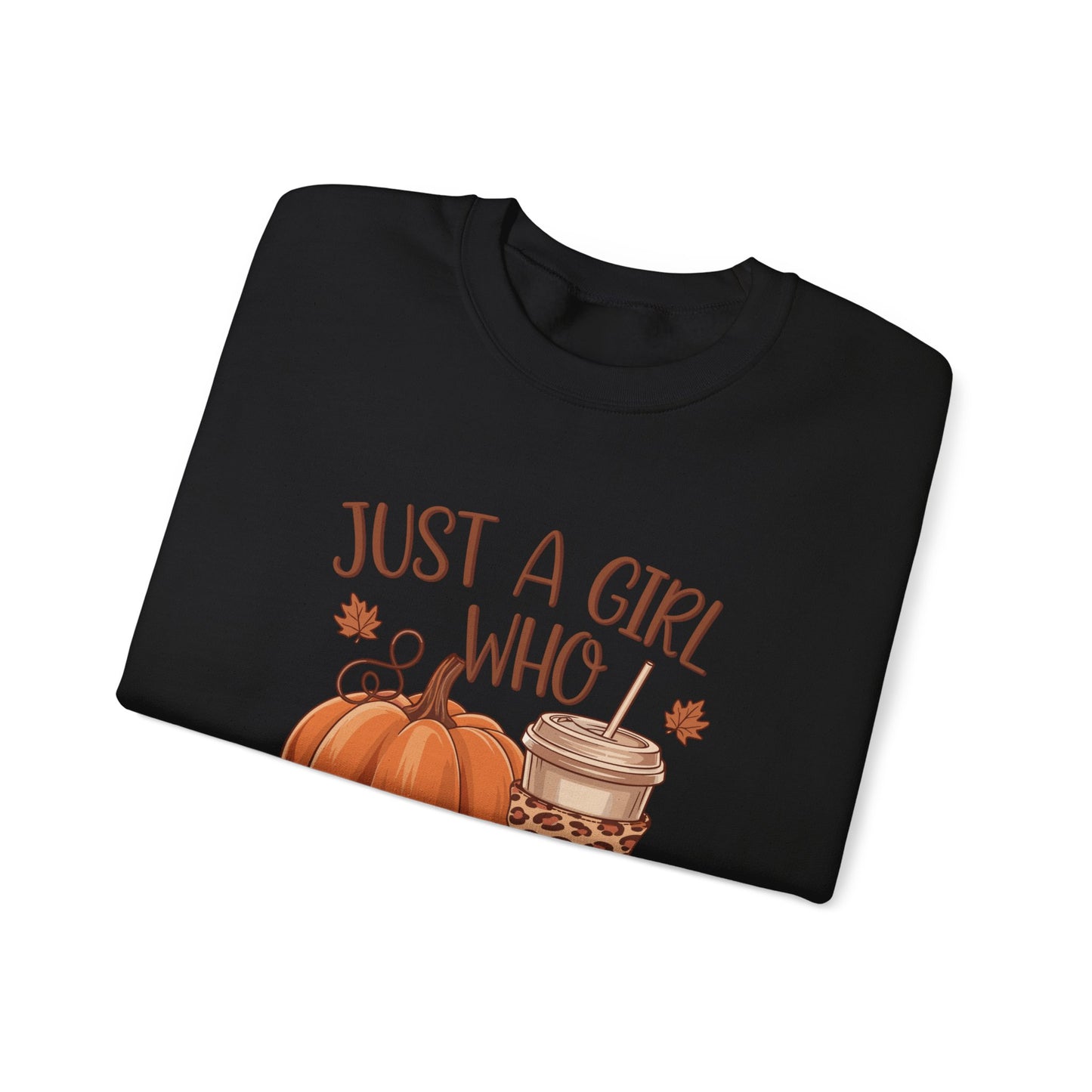 Just A Girl Who Loves Fall Unisex Heavy Blend™ Crewneck Sweatshirt