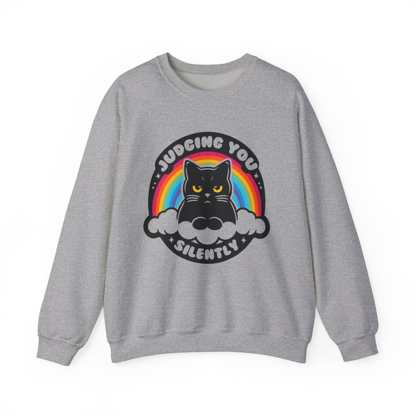 Judging You Silently Funny Cat Sweatshirt