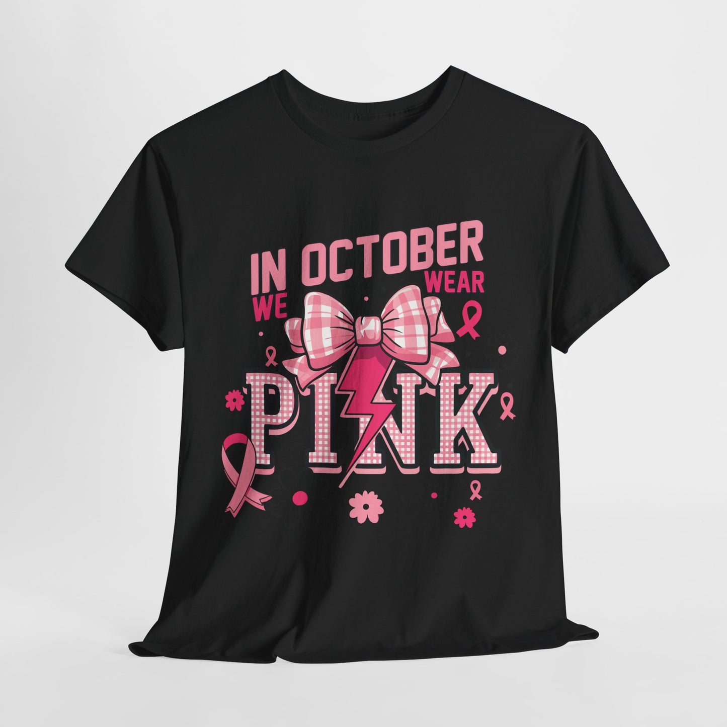 Breast Cancer We Wear Pink Heavy Cotton Tee