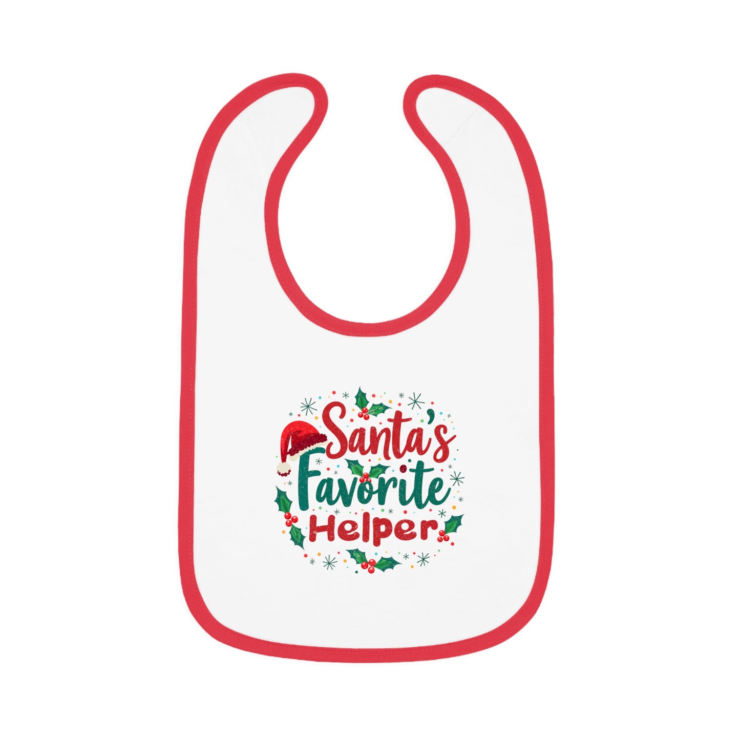 Santa's Favorite Helper Baby Bib